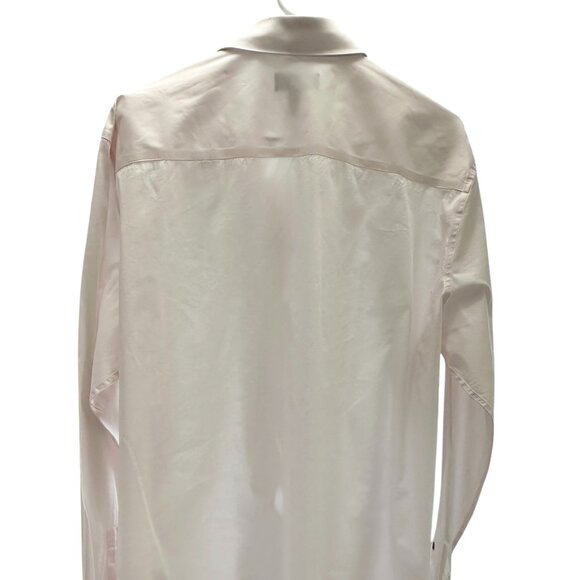 ALFANI Slim Fit Men’s Size 17-17.5/36-37 Button Up Long Sleeve Pink Dress Shirt - Picture 4 of 4